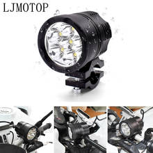 Led luzes de nevoeiro da motocicleta para yamaha xjr 1300/racer FJ-09/MT-09 tracer led auxiliar luz nevoeiro assemble condução lâmpada 60w 2024 - compre barato