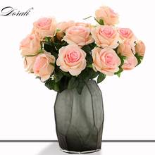 10 Heads big Artificial rose flower bouquet flores artificiales wedding home fall decorations fake flowers fleur artificielle 2024 - buy cheap