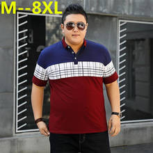 plus size 10XL 9XL 8XL 6XL 5XL 4XL Men Polo Shirt Fashion Classic Solid Color Short Sleeve Men Polo Male Shirt Top Tees Large 2024 - buy cheap