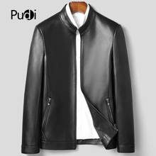 Pudi MT150 Brand New Man Real SheepSkin Coat Jacket Genuine Sheep Leather Jackets Winter Warm Coats Suit Outwear 2024 - buy cheap