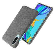 Capa fina com textura de tecido para huawei p30, capa ultrafina antiderrapante para huap30 e huaweip30 2024 - compre barato