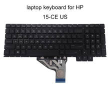 Teclado retroiluminado para hp omen 15 ce ce008ca preto substituição teclados eua inglês língua chaves vermelhas l19840 001 topo da moda 2024 - compre barato