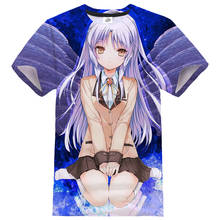 New Anime T-shirt Angel Beats 3D Print Streetwear Men Women Sport Casual Tshirt Cosplay Hip Hop Tees Tops Unisex Clothes 2024 - buy cheap