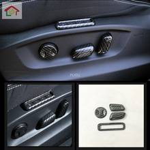 For Skoda KodiaqOctavia 2017-2020 ABS Carbon fibre /ABS Matte Car Seat adjustment Switch Cover Trim car styling accessories 2024 - buy cheap