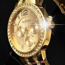 Relojes de marca superior para mujer, de lujo, a la moda, de acero inoxidable, de cuarzo con diamantes de imitación, 2020 2024 - compra barato