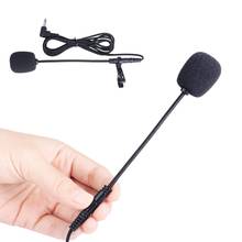 Microfone de lapela com fio 3.5mm, portátil, lapela, microfone de lapela, sem as mãos, condensador, microfone para ensino, velocímetro 2024 - compre barato