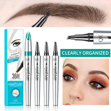 4 Head Sketch Liquid Eyebrow Pencil Long-lasting 3D Brow Tint Tattoo Cosmetics Waterproof Long Lasting Makeup Eyebrow Pen 2024 - buy cheap