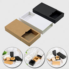 Caixas de gaveta de papel kraft de vários tamanhos, 3 cores, para embalagem de presente, caixa de papelão artesanal, embalagem de sabão, materiais de embrulho 2024 - compre barato