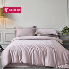 Sondeson-conjunto de cama de seda 100% com fronha, edredom e capa de edredom macia, 6a, grau 25, momme 2024 - compre barato