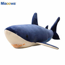 60/90cm New Cartoon Soft Bite Shark Plush Toy Stuffed Sea Animal Fish Pillow Appease Cushion Gift For Children Kid Sleeping Doll 2024 - buy cheap