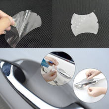 Wholesale 5pcs Car Door Handle Transparent Protective Film Door Handle Paint Protectors Scratch Film Guard fv66 2024 - buy cheap