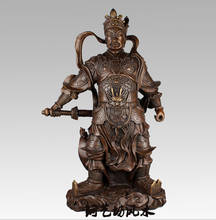 --- 725 + + + китайский даосизм Бог воина эр Ланг Ян Цзянь 3 глаза с мечом бронзовая статуя 2024 - купить недорого