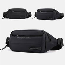 New Men Nylon Fanny Pack Hip Bag Travel Sling Chest Pack Multi-Pocket Fashion Money Purse Pouch Bum Waist Belt Bags 2024 - buy cheap