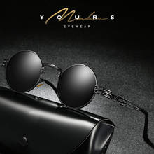Round Driver Retro Sun Glasses Polarized Mirror Sunglasses Custom Made Myopia Minus Prescription Lens for Men Women -1 to -6 2024 - buy cheap