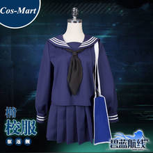 Hot Game Azur Lane IJN Hamakaze Cosplay Costume Model Top Student JK Uniform Female Role Play Clothing S-XL Limited Inventory 2024 - buy cheap