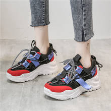 New Arrival Platform Sneakers Women High Increasing Breathable Sport Running Shoes For Women Trendy Colorful Jogging Trainers 2024 - buy cheap