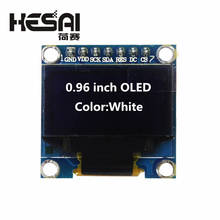 0,96 дюймовый OLED белый дисплей модуль 128X64 OLED SPI 7pin драйвер чип SSD1306 для arduino Diy Kit 2024 - купить недорого