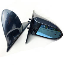For Honda For Civic Spoon Side Door Manual Mirrors Carbon Fiber Look EG EK 4DR/2DR 2024 - buy cheap