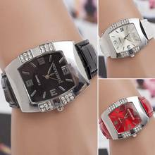 Fashion Women Watch Rhinestone Barrel Shape Case Alloy clock Faux Leather Band Analog Quartz Wrist Watch reloj mujer Ladies Dres 2024 - buy cheap