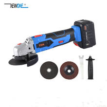 16V Cordless Brushless Lithium-Ion Angle Grinder Grinding Power Tool Cutting and Grinding Machine Polisher 100/115mm Wheel 2024 - buy cheap