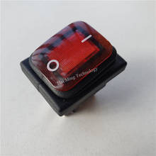 Interruptor rocker 250v 16a auto travamento, à prova de óleo à prova d' água rl2 embutido 22*29mm 2 engrenagens 4 pinos/6 pinos liga para fonte de alimentação
