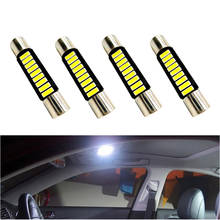 Lâmpada de led para carro, 4x festão, 28mm, 29mm, 31mm, c5w, c10w, 6641, 6614f, branco, 12v, iluminação solar 2024 - compre barato