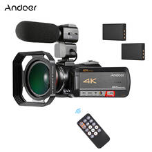 Andoer AC5 Touchscreen 4K UHD 24MP WiFi Digital Video Camera Camcorder Recorder DV+0.39X Wide Angle Lens+External Microphone 2024 - buy cheap