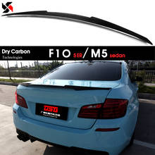 Dry Carbon Technology Carbon Fiber Rear Lid Spoiler Car Wing for BMW F10 5 Series & M5 Sedan 2010 - 2016 2024 - buy cheap