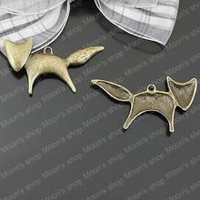 Wholesale 45*26mm Antique Bronze Fox Alloy Flat Charms Pendants DIY Findings Accessories 20 pieces (JM454) 2024 - buy cheap