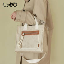 LUCDO Luxury Handbags Women Bags Designer Canvas Multi-Pocket Large Capacity Tote Bag Casual Women's Shoulder Crossbody Bag Sac 2024 - buy cheap