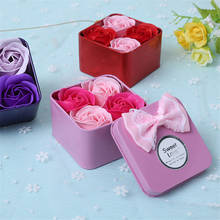 4pcs Valentines Day Gift for Girlfriend Boyfriend Rose Flower Soap Baby Souvenirs Wedding Gifts for Guests Present Party Favors 2024 - buy cheap
