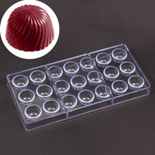Molde de plástico transparente con forma de espiral, herramientas de decoración para pasteles, 21 cavidades 2024 - compra barato