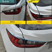 Tonlinker 4 шт. автостайлинг ABS хромированные декоративные полосы для задних фар наклейки на чехол для Lexus RX200t 450h 2016 аксессуары 2024 - купить недорого