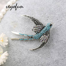 Veyofun Fashion Jewelry Romantic Swallow Brooch Pendant for Women Accessories New 2024 - buy cheap