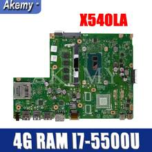Akemy X540LA para For Asus X540L F540LA X540LJ placa base de computadora portátil 4G RAM I7-5500U REV2.1 prueba antes del envío trabajo 100% 2024 - compra barato