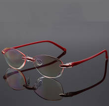 Óculos de leitura luxuosos em corte diamante, para mulheres, sem aro, alta qualidade, anti fadiga, + 1 + 1.5 + 2 + 2.5 + 3 + 3.5 + 4 2024 - compre barato