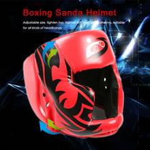 New Free Size Muay Thai Boxing Taekwondo MMA Helmet Head Protector Karate Sparring Kickboxing Protective Headgear 2024 - buy cheap
