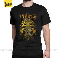 Viking T-Shirts New Golden Legends Valhalla T Shirt Man's Grey Clothes Vintage Crew Neck Purified Cotton Tees 2024 - buy cheap