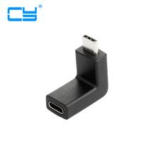 90 Degree Right Angle USB 3.1 Type C Male To Female USBC Converter Adapter Drop 2024 - купить недорого