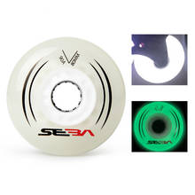 8pcs 100% Original SEBA Lighting and Luminous Wheels LED Flash Inline Skate Wheels 90A Sliding Rollers Slalom Patines Tires 2024 - buy cheap