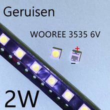WOOREE-retroiluminación LED de 2W, 6V, 3535 LM, blanco frío, WM35E2F-YR09B-eA, LCD, para aplicación de TV, 2000 piezas 2024 - compra barato