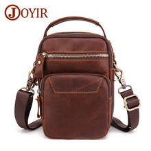 JOYIR Men's Shoulder Bags Fashion Handbags Genuine Leather Mens Bags Small Flap Casual Phone Messenger Bags Male Crossbody Bag 2024 - buy cheap