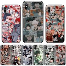 My hero academia poster Anime Bling Cute Phone Case for iPhone 11 12 pro XS MAX 8 7 6 6S Plus X 5S SE 2020 XR 2024 - buy cheap