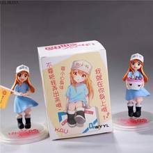 7~10cm New Arrival Anime Cells At Work Platelet Hataraku Saibou Flag Ver. PVC Action Figure Model Yuanbao Mini Collection Toys 2024 - buy cheap