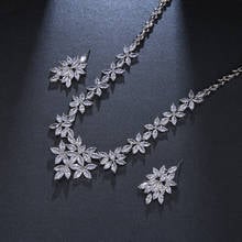 Bettyue Charming Flower Appearance White Sparkling AAA CZ Earring And Nekclace For Women Exquisite Jewelry Sets Wedding Dess-up 2024 - buy cheap