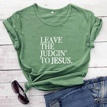 Camiseta engraçada de 100% algodão, camiseta engraçada casual de verão para jesus, novidade, religiosa, cristã, camisetas 2024 - compre barato