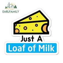 Earlfamily-adesivo de 13cm x 11.1cm para queijo, é um bojo de leite, anime, desenho, carro, adesivo de vinil jdm, amortecedor, caminhão, decalque gráfico 2024 - compre barato