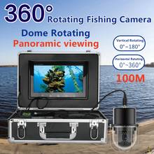Câmera de pesca subaquática, 9 polegadas, à prova d'água, ip68, 20 leds, 360 graus, rotativa, cúpula rotativa, visão panorâmica 2024 - compre barato