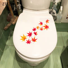 Zttzdy folhas de bordo de 24.7x15.8cm, decoração de parede de desenho animado, adesivo criativo de banheiro para parede 2024 - compre barato
