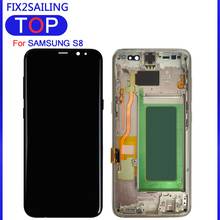 Pantalla táctil Lcd para móvil, digitalizador con marco para Samsung Galaxy S8, G950, G950F, G955, G955F, G955FD 2024 - compra barato